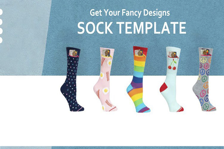 Sock Design Template for Free Download